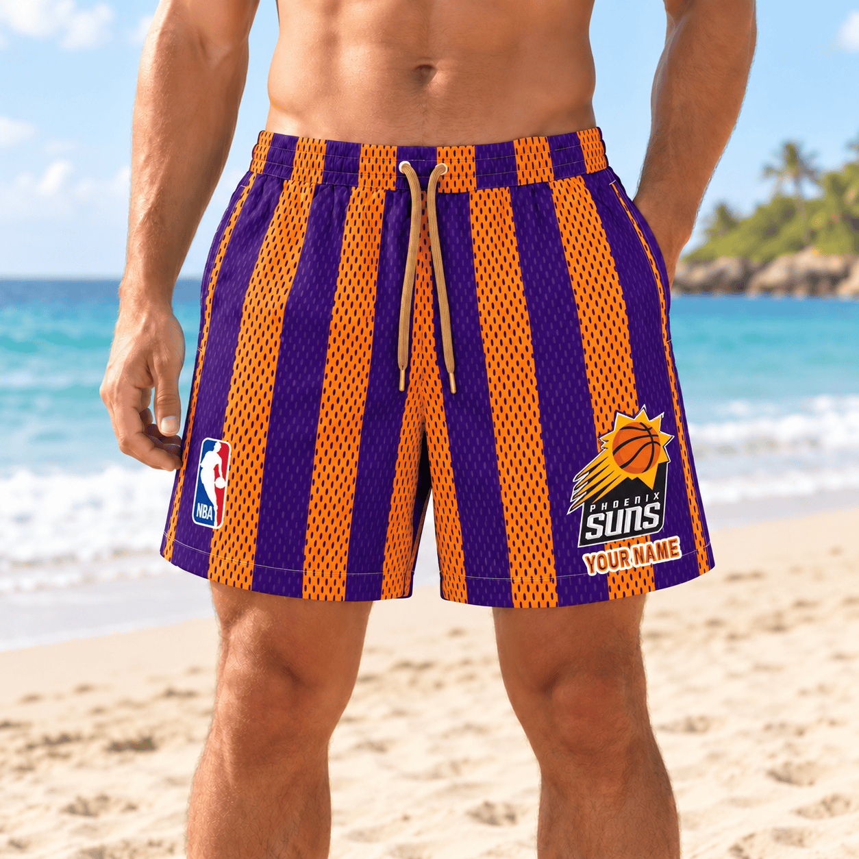 Phoenix Suns NBA Short Pants Custom Name For Fan
