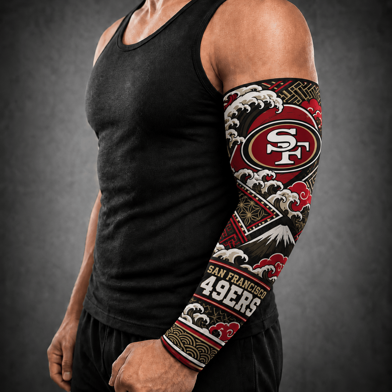 San Francisco 49ers NFL Arm Sleeve Japan Custom Name For Fan