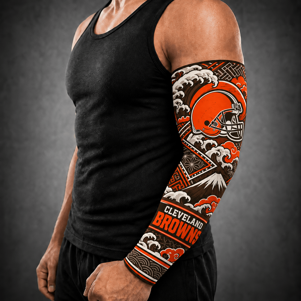 Cleveland Browns NFL Arm Sleeve Japan Custom Name For Fan