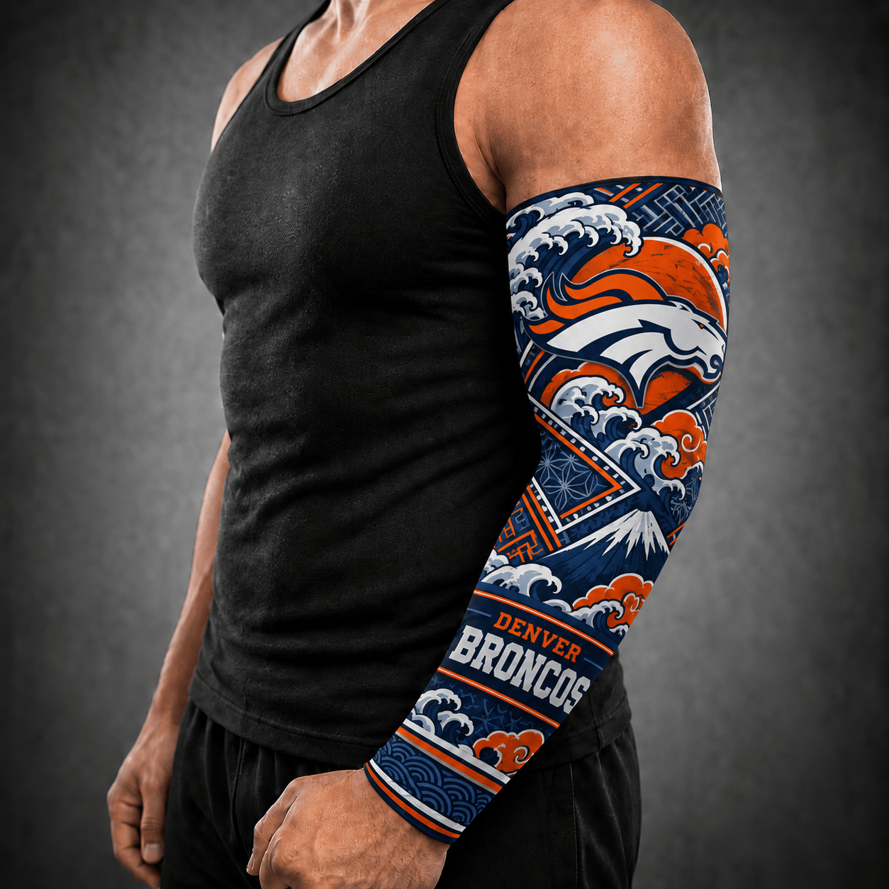 Denver Broncos NFL Arm Sleeve Japan Custom Name For Fan