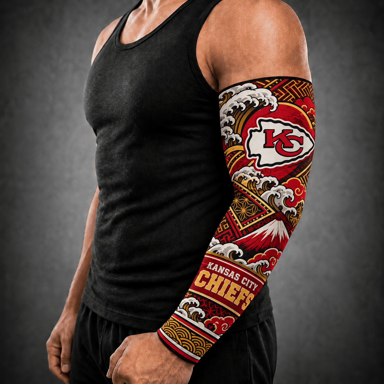 Kansas City Chiefs NFL Arm Sleeve Japan Custom Name For Fan