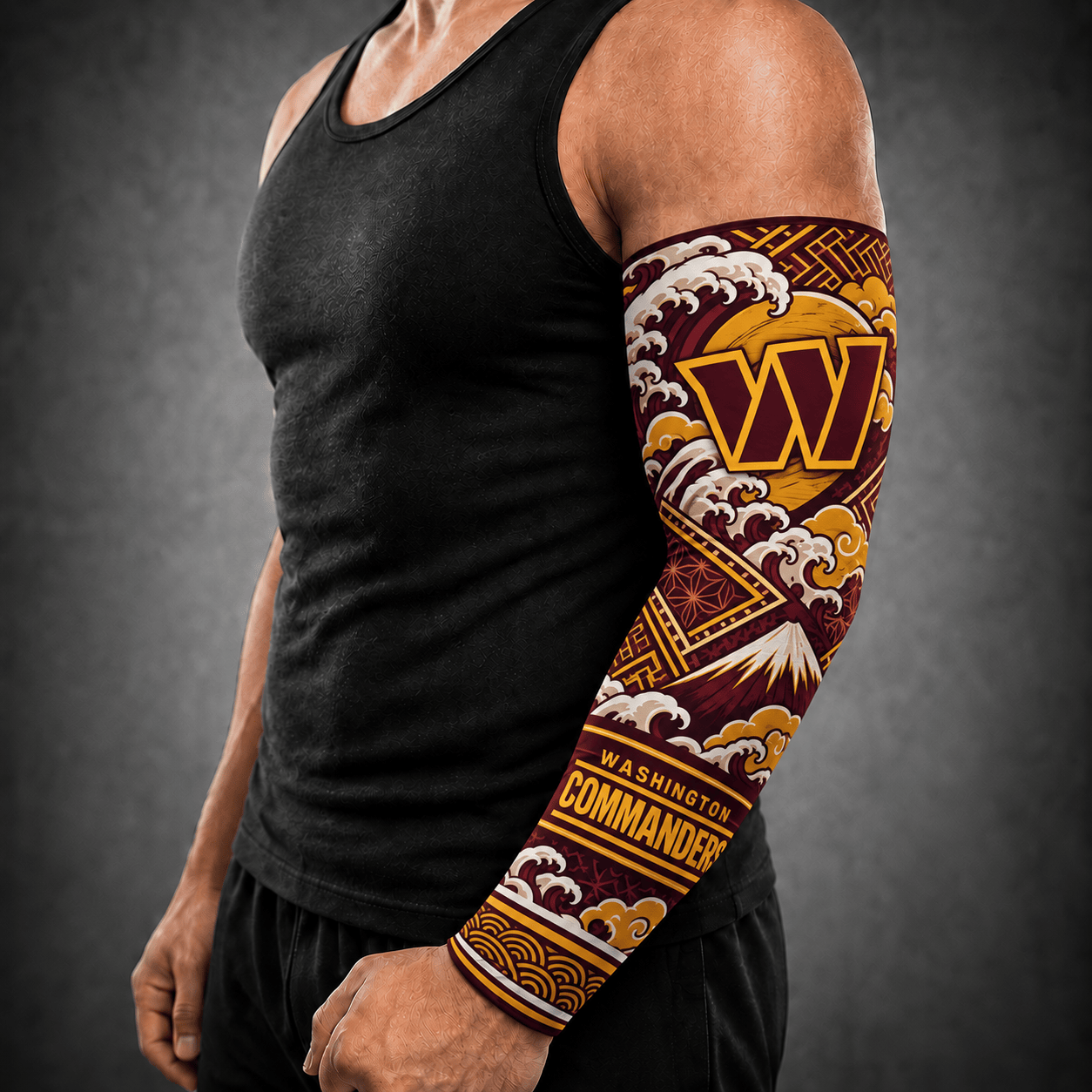 Washington Commanders NFL Arm Sleeve Japan Custom Name For Fan