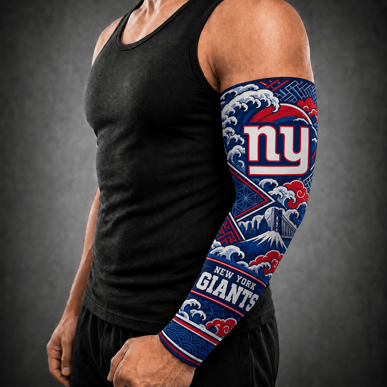 New York Giants NFL Arm Sleeve Japan Custom Name For Fan