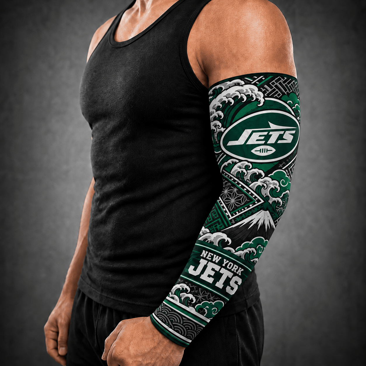 New York Jets NFL Arm Sleeve Japan Custom Name For Fan
