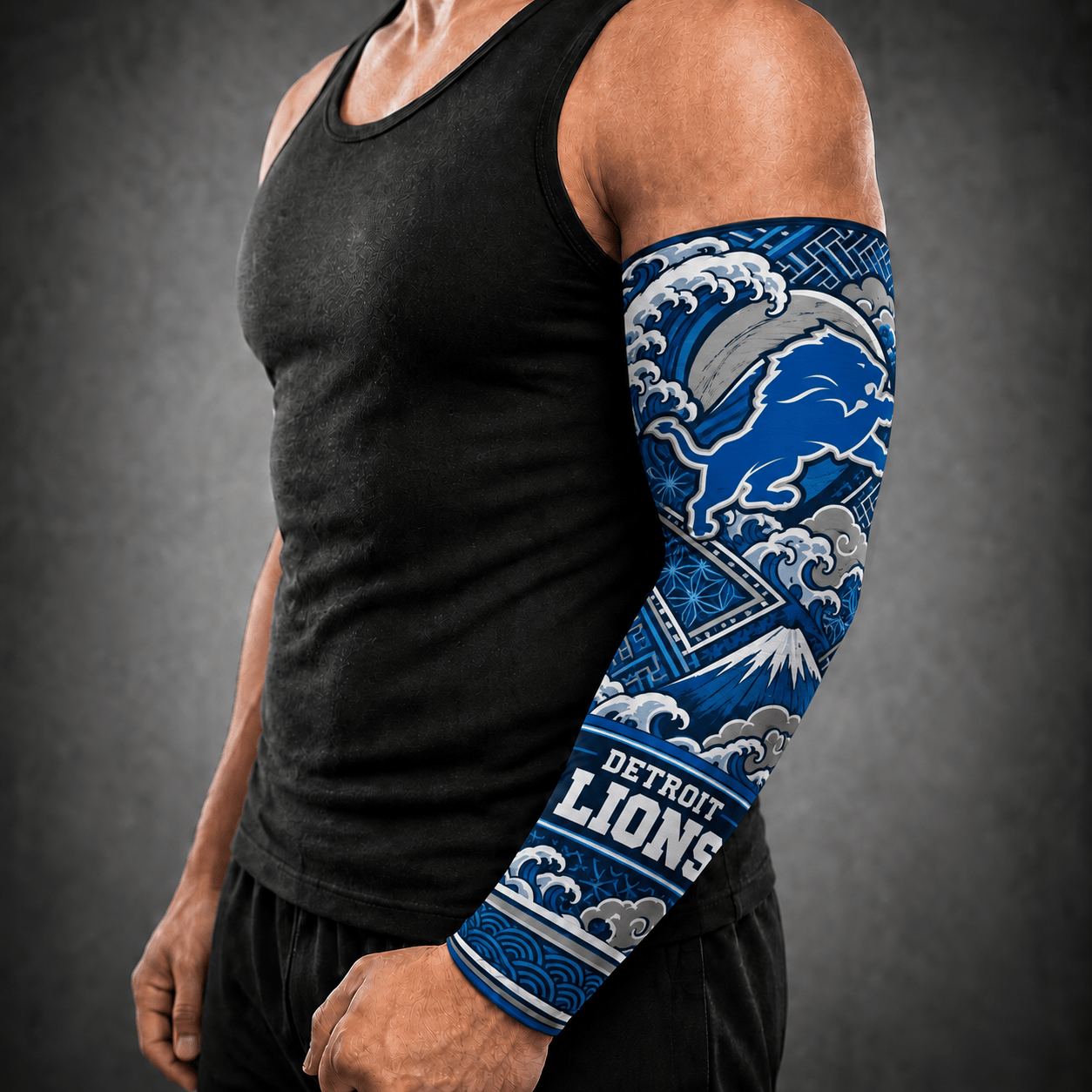 Detroit Lions NFL Arm Sleeve Japan Custom Name For Fan