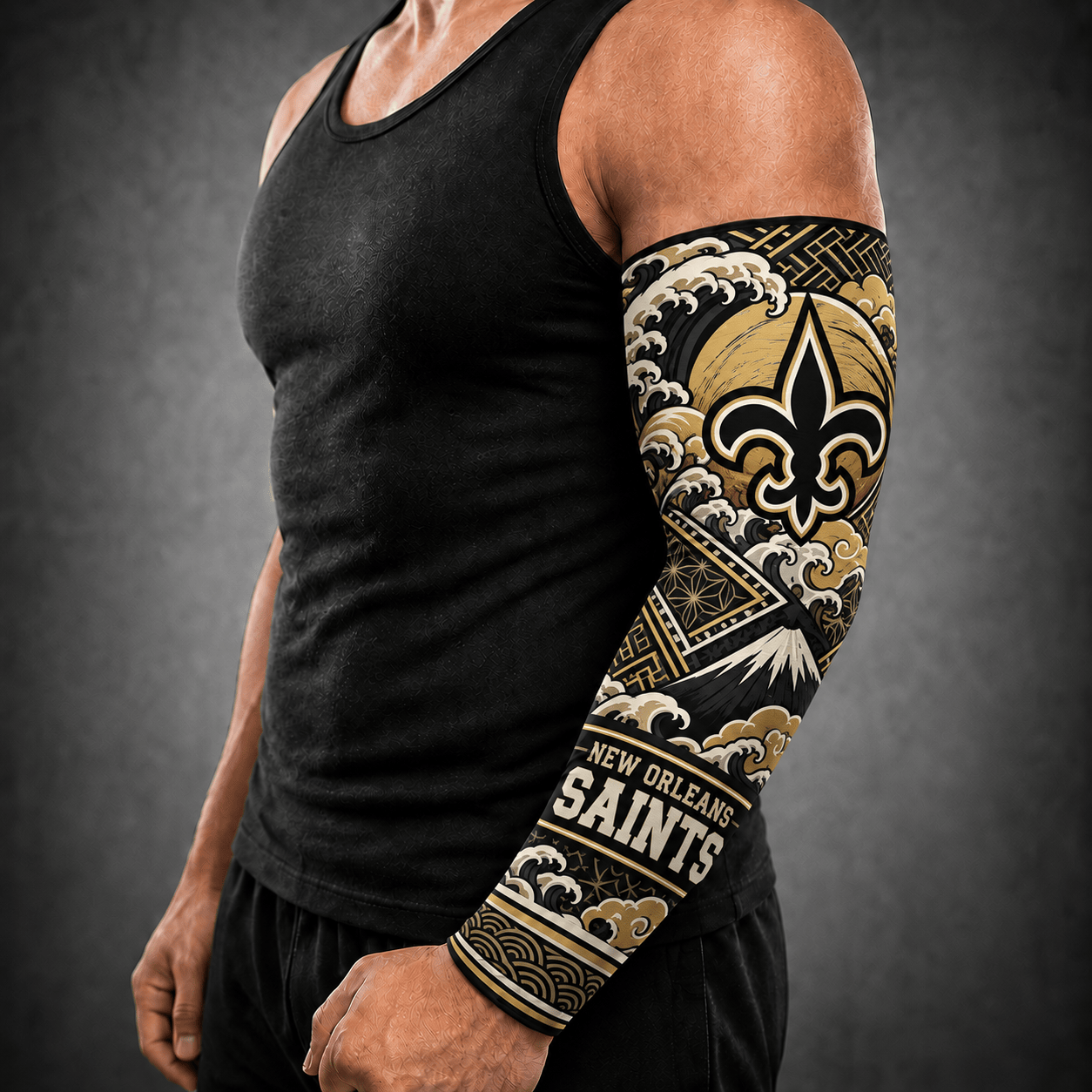 New Orleans Saints NFL Arm Sleeve Japan Custom Name For Fan
