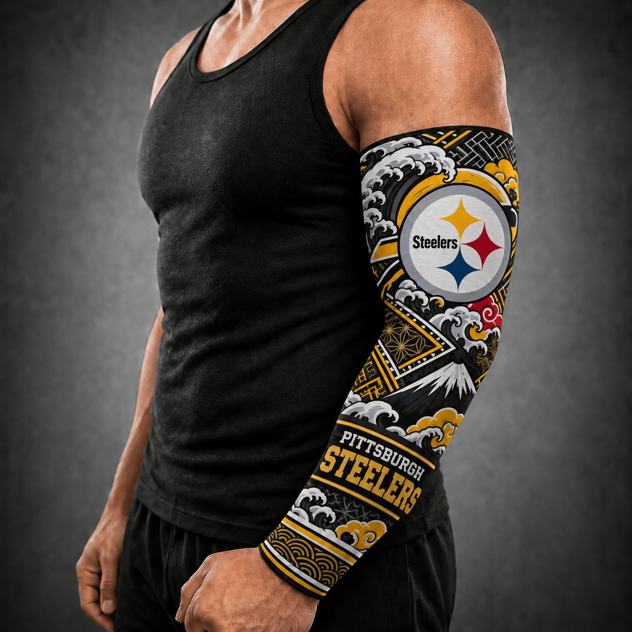 Pittsburgh Steelers NFL Arm Sleeve Japan Custom Name For Fan