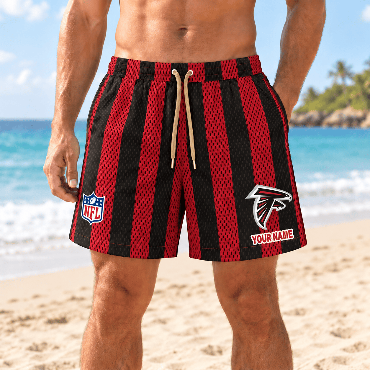 Atlanta Falcons NFL Short Pants Custom Name For Fan