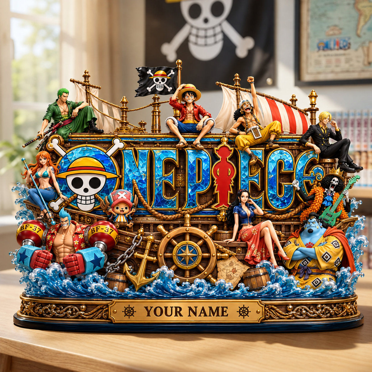 Acrylic Block One Piece Custom Name For Fan