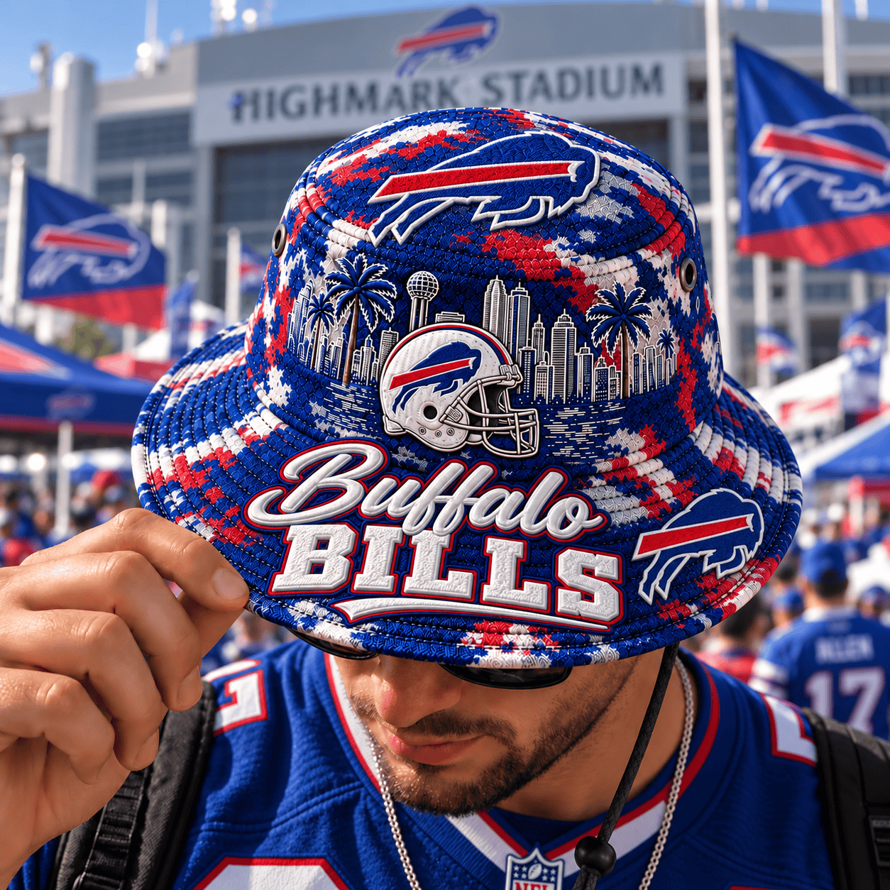 Buffalo Bills NFL Bucket Hat For Fan