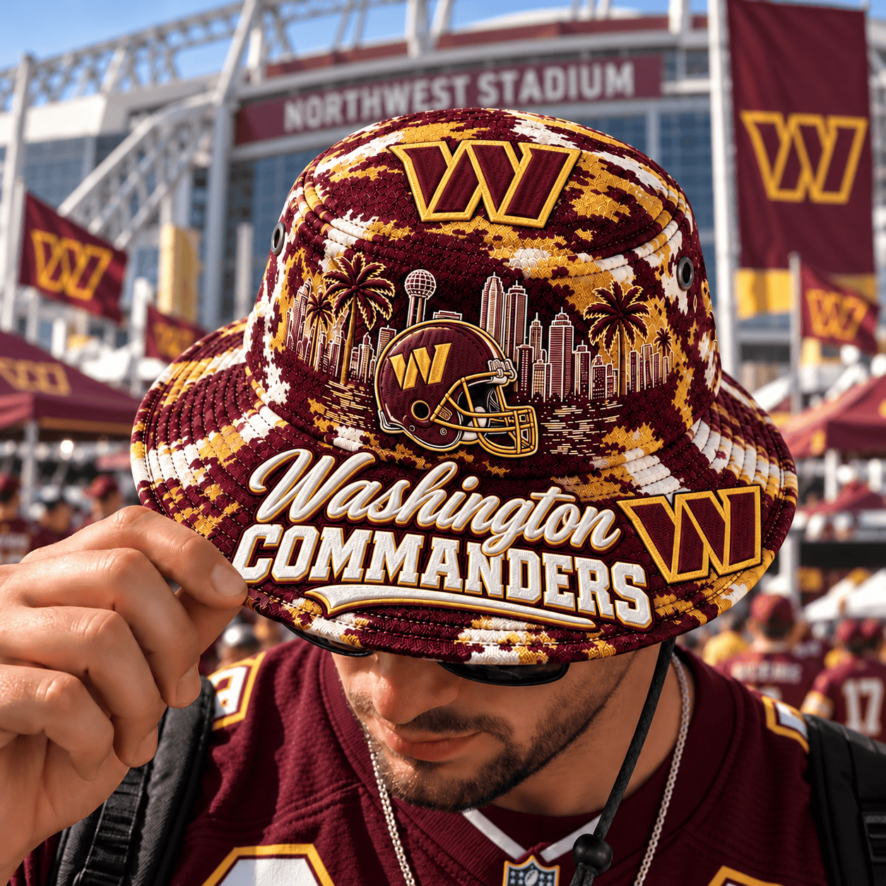 Washington Commanders NFL Bucket Hat For Fan