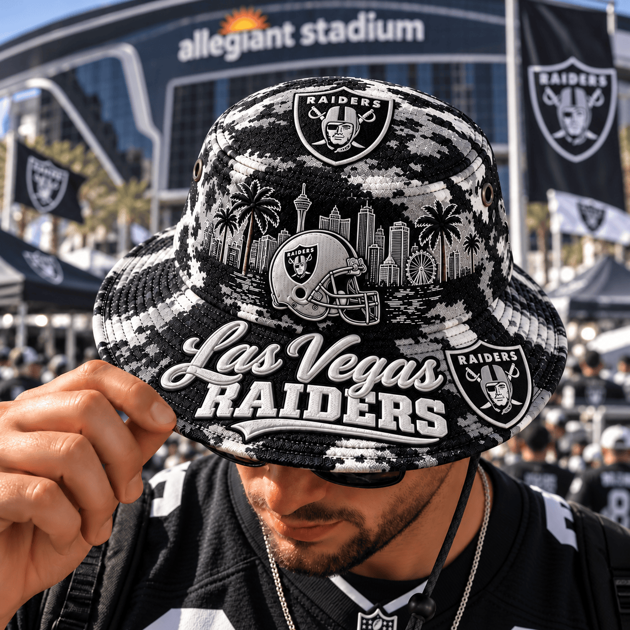 Las Vegas Raiders NFL Bucket Hat For Fan