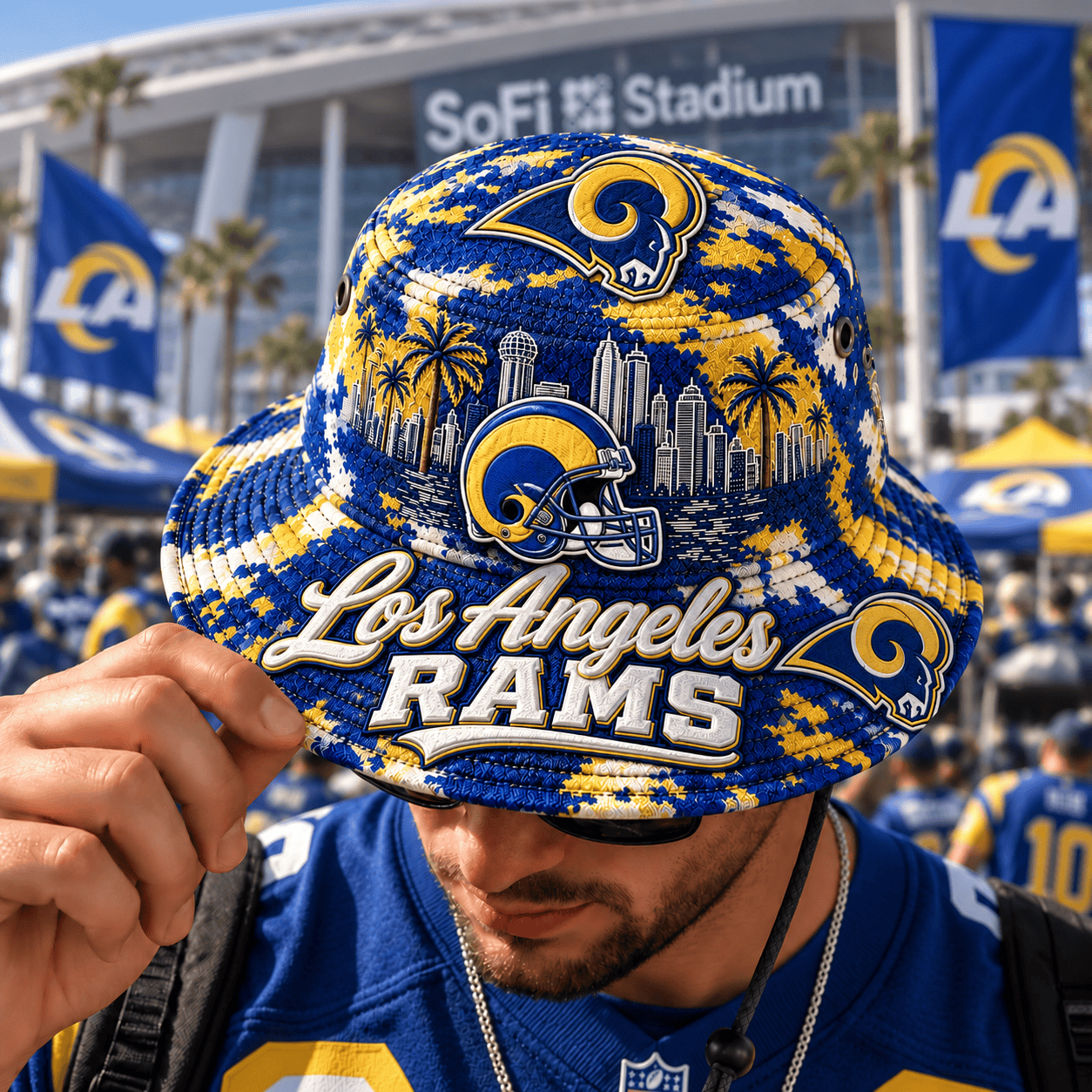 Los Angeles Rams NFL Bucket Hat For Fan