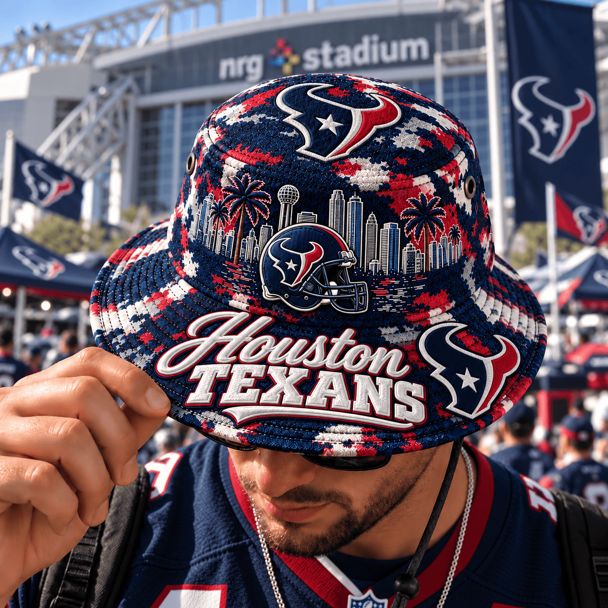 Houston Texans NFL Bucket Hat For Fan