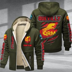 Quevilly DMTZ0769 Hoodie Zip Velvet Coat