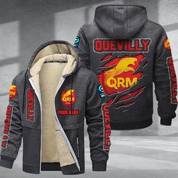 Quevilly DMTZ0769 Hoodie Zip Velvet Coat
