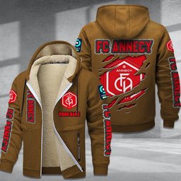FC Annecy DMTZ0763 Hoodie Zip Velvet Coat