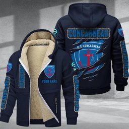 Concarneau DMTZ0762 Hoodie Zip Velvet Coat