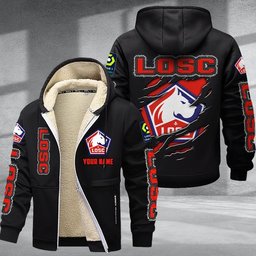 LOSC DMTZ0742 Hoodie Zip Velvet Coat