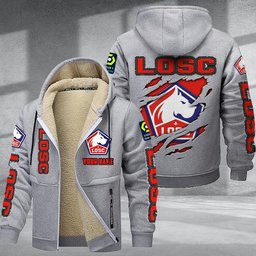 LOSC DMTZ0742 Hoodie Zip Velvet Coat