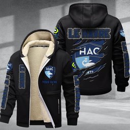 Le Havre DMTZ0740 Hoodie Zip Velvet Coat
