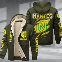 Nantes DMTZ0748 Hoodie Zip Velvet Coat