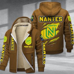 Nantes DMTZ0748 Hoodie Zip Velvet Coat