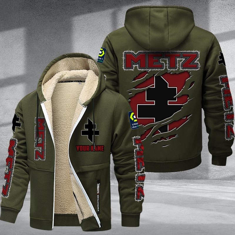 Metz DMTZ0745 Hoodie Zip Velvet Coat
