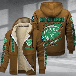 St-Etienne DMTZ0771 Hoodie Zip Velvet Coat