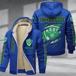 St-Etienne DMTZ0771 Hoodie Zip Velvet Coat