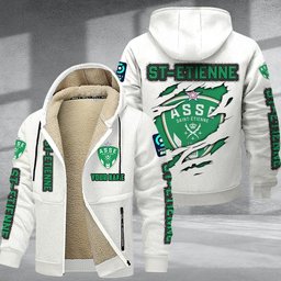 St-Etienne DMTZ0771 Hoodie Zip Velvet Coat