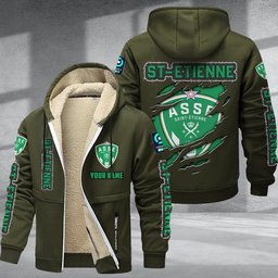 St-Etienne DMTZ0771 Hoodie Zip Velvet Coat