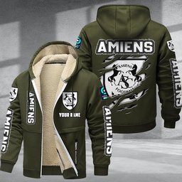 Amiens DMTZ0756 Hoodie Zip Velvet Coat