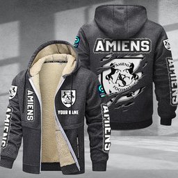Amiens DMTZ0756 Hoodie Zip Velvet Coat