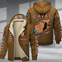 Laval DMTZ0766 Hoodie Zip Velvet Coat
