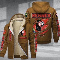 Rennes DMTZ0752 Hoodie Zip Velvet Coat