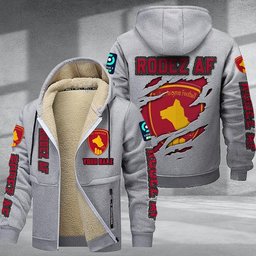 Rodez AF DMTZ0770 Hoodie Zip Velvet Coat