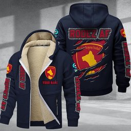 Rodez AF DMTZ0770 Hoodie Zip Velvet Coat