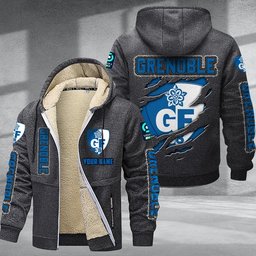 Grenoble DMTZ0764 Hoodie Zip Velvet Coat