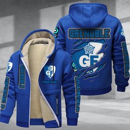 Grenoble DMTZ0764 Hoodie Zip Velvet Coat