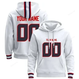 Liberty White Custom Name & Number Pullover Hoodie D0025