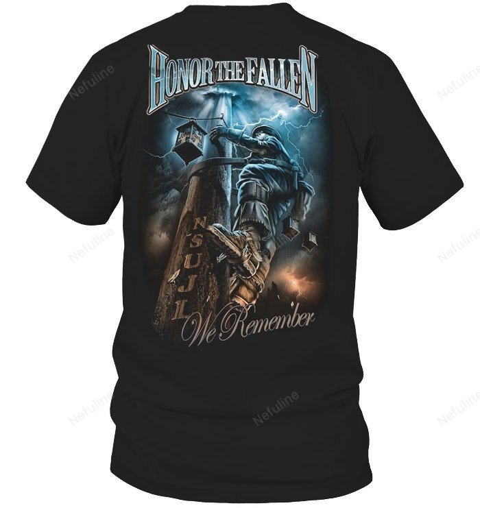 Honor The Fallen Lineman Shirt L001 – T-Shirt