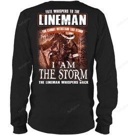 I Am The Storm Lineman Shirt L006 – Long Sleeve