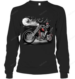 To The Moon Biker Shirt BI024 – Long Sleeve