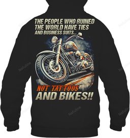 Not Tattoos And Bikes Biker Shirt BI007 – Hoodie