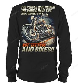 Not Tattoos And Bikes Biker Shirt BI007 – Long Sleeve