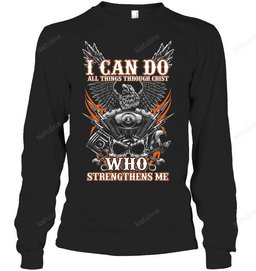 I Can Do All Things Biker Shirt BI009 – Long Sleeve