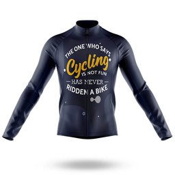 Cycling Is Not Fun - Men's Cycling Kit-Long Sleeve Jersey-Global Cycling Gear