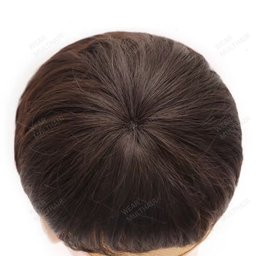Realistic Hairline Skin Toupee instead view