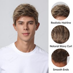 Paul Synthetic Wig feature